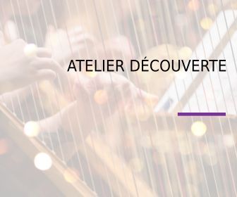 Atelier découverte, le temps d'une journée